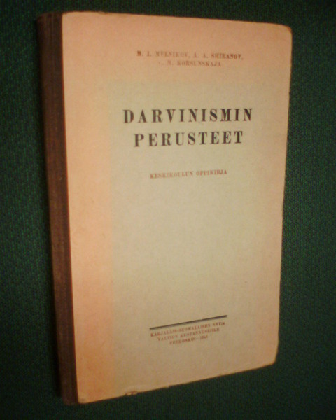 Melnikov ym.: DARVINISMIN PERUSTEET ( 1951 Petroskoi) Sis.pk