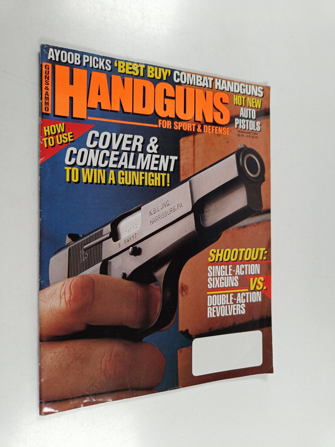 Handguns for sport & defence february 1992