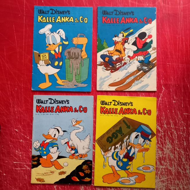 Kalle Anka & co 1958-1964 valikoima