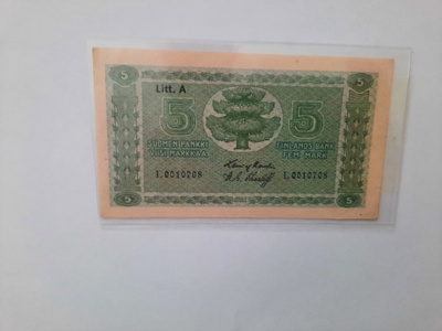 5 markkaa 1922 Litt A