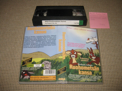 Ruohometsän Kansa-VHS (Richard Adams, Watership Down, 1978)
