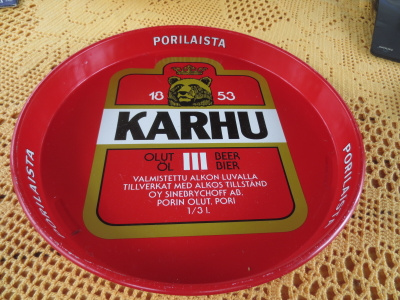 Peltitarjotin Karhu Olut III