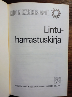 Lintuharrastuskirja - Olavi Hildén (sid.)
