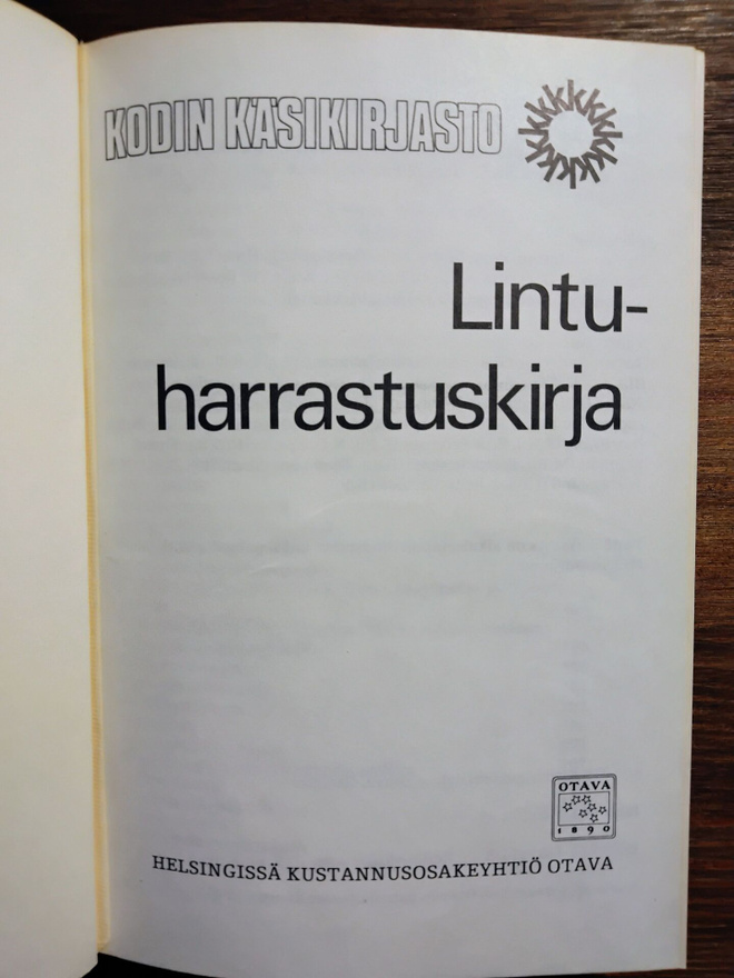 Lintuharrastuskirja - Olavi Hildén (sid.)