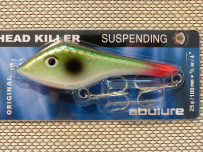 ABU GARCIA FAT HEAD KILLER 100mm, 25g Väri: Green Dot