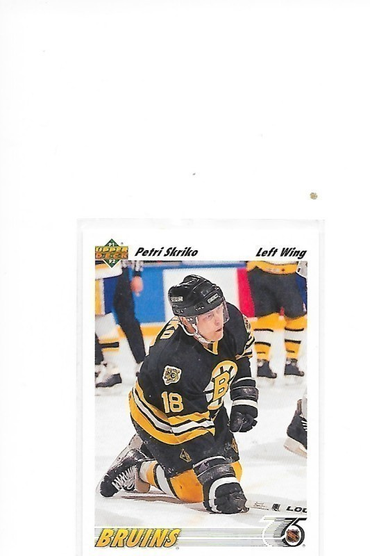 1991-92 Upper Deck  #334 Petri Skriko Boston Bruins