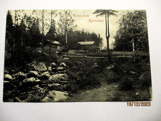 Karinainen Kirkon koski - 1906