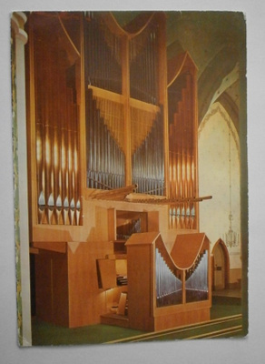 Pori, Keski-Porin kirkon urut, väripk, p. 1970