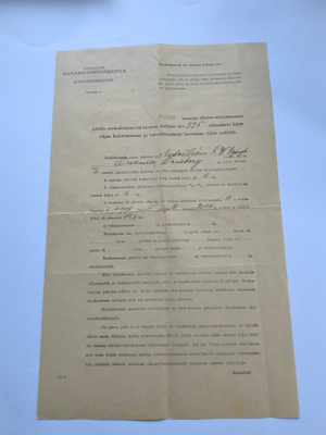 Kuvienmukainen vuodelta 1917 näiden kuvienmukaisesti!