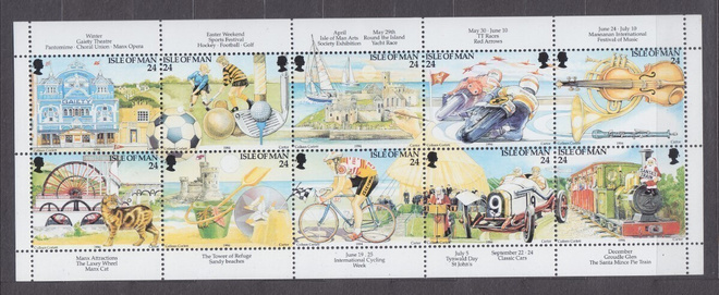 Isle of Man  1994 Mi 577-586 arkki postituoreena.
