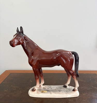 Veistos Hevonen Hertwig S Co., Katzhutte Germany 1960 v.