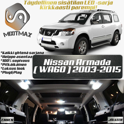 Nissan Armada (WA60) Sisätilan LED-sarja 16-osai