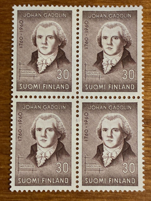 JOHAN GADOLININ SYNTYMÄSTÄ 200 VUOTTA NELIÖ**