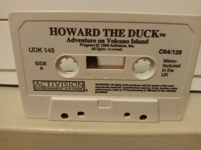 HOWARD THE DUCK C64/128, kasetti, L, rare