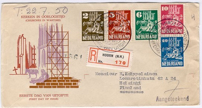 Hollanti Mi 558-62 FDC