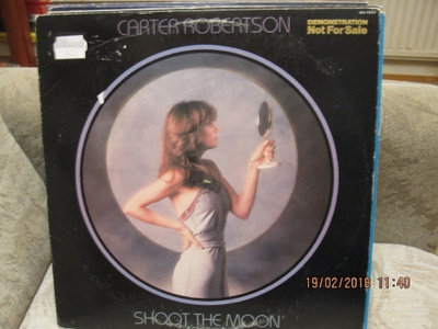 Carter Robertson Shoot the moon lp Demonstration not for sal