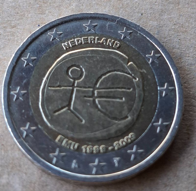 2 € Nederland Alankomaat Hollanti EMU 10 vuotta 2009