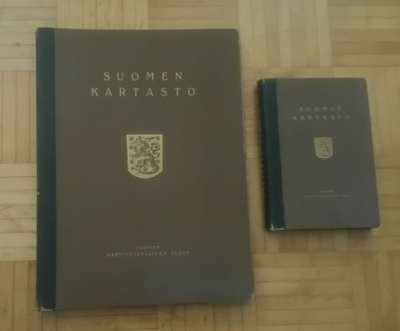 Suomen kartasto 1925 (Atlas of Finland) ja tekstiosa