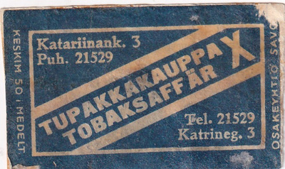 Tupakkakauppa X, Katariinank. 3    s1