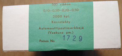 Käsintehty AV 9 automaattivihko ,paketissa 500 vihkoa.