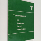 Doris I. Schmidt : Techniques in Amino Acid Analysis - pikkukuva 1