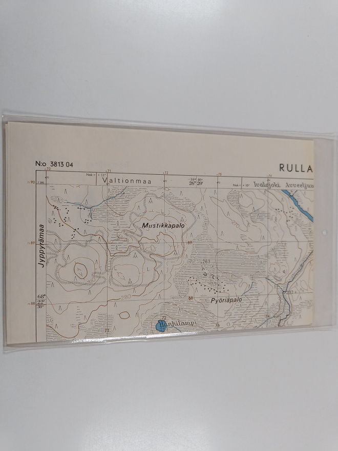 Topografinen kartta 1:20 000, N:o 3813 04 : Rulla-Aapa