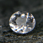 Väritön valkoinen akroiitti turmaliini 0.49 ct harvinainen - pikkukuva 5