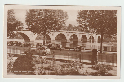 A GLIMPSE OF PERTH BRIDGE AND RIVER TAY