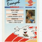 Purkkakuva EM-Helsinki 1994 SARI ESSAYAH - pikkukuva 2
