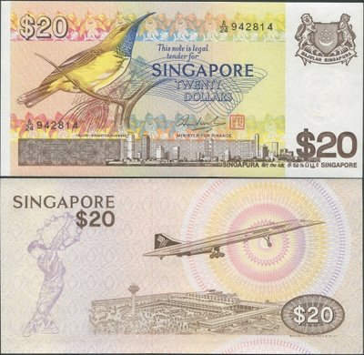 Singapore 20 Dollars 1979 (P-12) UNC