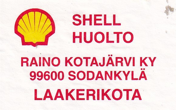 Sodankylä. Raino Kotajärvi Ky,  SHELL - Huolto.    s8/3