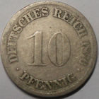 Saksa. 10 pfennig 1876F. - pikkukuva 1
