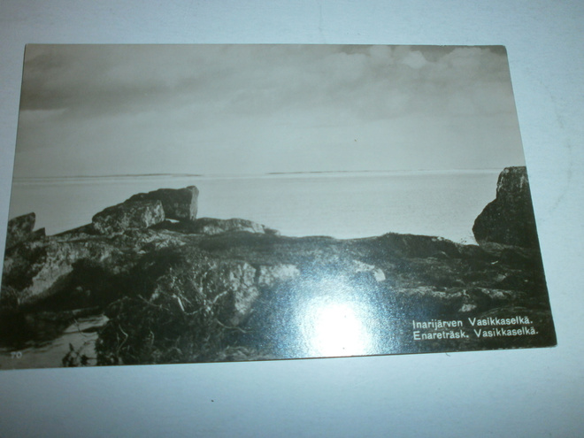 Inarinjärvi, Vasikkaselkä, valokuvapk, SMY nro 70, ei p.