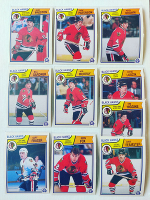 83-84 Opc - Chicago Black Hawks 10kpl