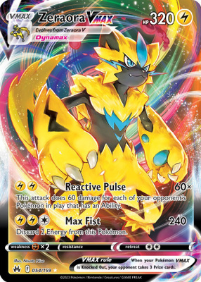 Zeraora VMAX 054/159 - Crown Zenith - NM/M