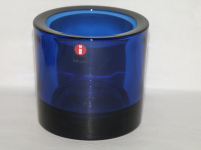 Iittala Marimekko KIVI tuikku ultramariininsininen, 80 mm