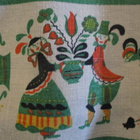 VINTAGE PÄÄSIÄIS PÖYTÄLIINA PELLAVA ? 121 x 123 cm - pikkukuva 3