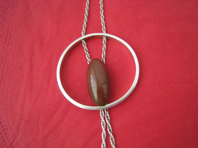  Riipus hopea  design 1960-luku vintage