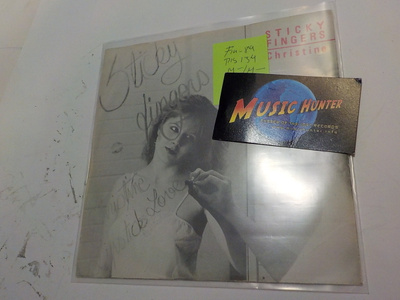 STICKY FINGERS - CHRISTINE / LIPSTICK LOVE M-/M- 7'' SINGLE