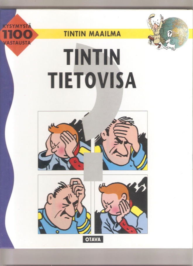 Giroux & Hébert: Tintin tietovisa, Otava 1993, sid. kk., K4