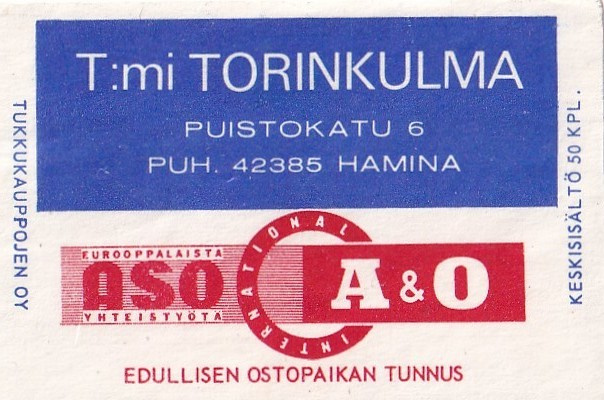 Hamina, T:mi Torinkulma  A & O   b523