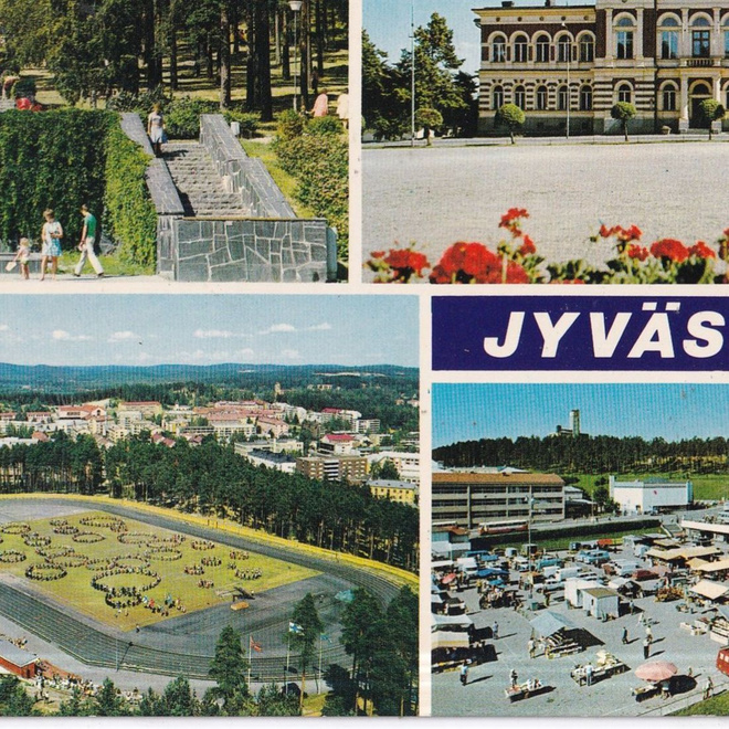 Jyväskylä. sommitelmakortti, e285