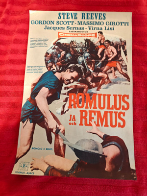 Elokuvajuliste Romulus ja Remus.