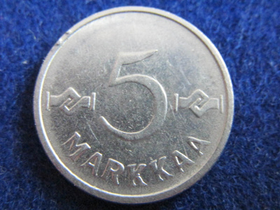 5 markkaa 1955
