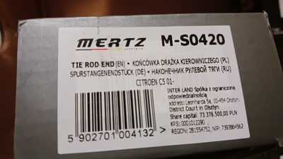 M-S0420 raidetangon pää Citroen C5