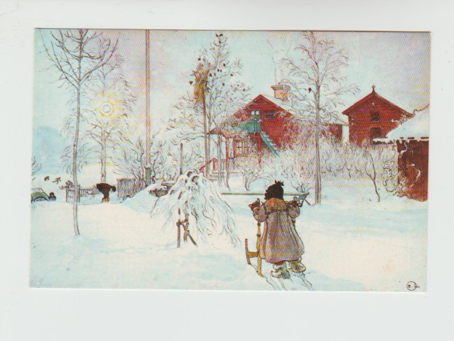 Postikortti, TAIDEKORTTI, Carl Larssonin akvarelli
