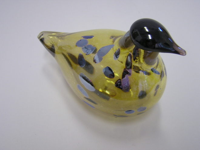 Oiva Toikka iittala  small Topaz RARE bird  2005