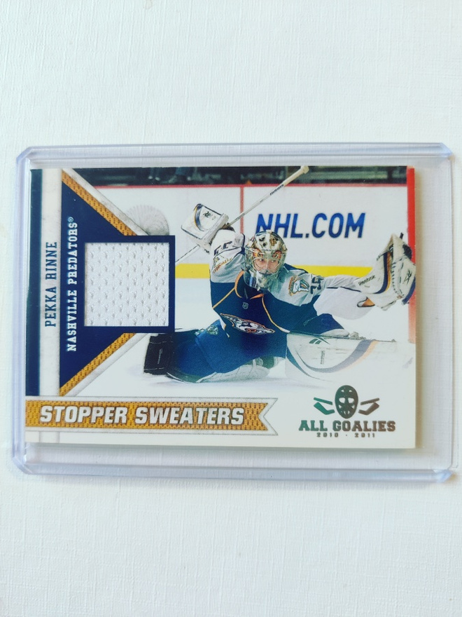 Pekka Rinne - 10-11 Panini All Goalies Stopper Sweaters
