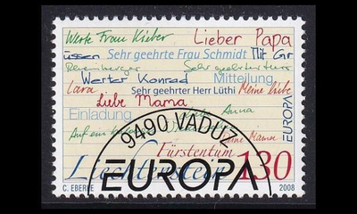 Liechtenstein 1470 o Europa kirje (2008)