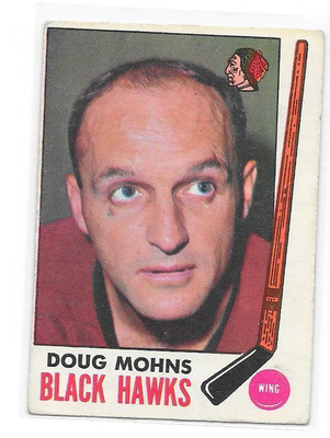 1969-70 OPC #72 Doug Mohns Chicago Blackhawks